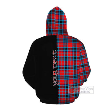 MacTavish (McTavish) Tartan Cotton Hoodie with Family Crest and Half Of Me Style