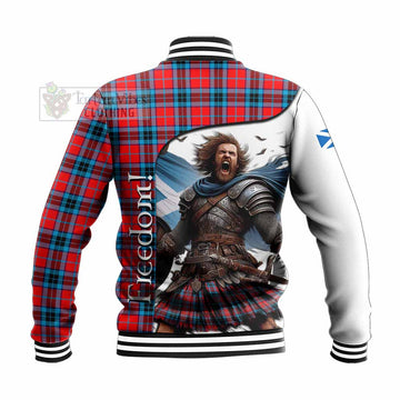 MacTavish (McTavish) Crest Tartan Baseball Jacket Inspired by the Freedom of Scottish Warrior