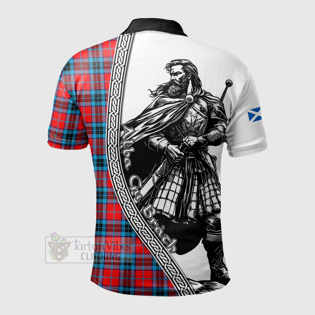 Tartan Vibes Clothing MacTavish (McTavish) Tartan Clan Crest Polo Shirt with Highlander Warrior Celtic Style