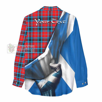 MacTavish (McTavish) Tartan Women's Casual Shirt with Family Crest Scotland Patriotic Style