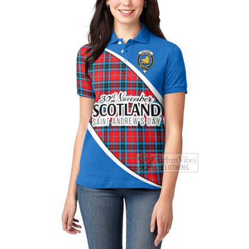 MacTavish (McTavish) Family Crest Tartan Women's Polo Shirt Celebrate Saint Andrew's Day in Style