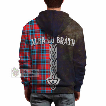 MacTavish (McTavish) Tartan Family Crest Hoodie Alba Gu Brath Be Brave Lion Ancient Style - Tartan Vibes Clothing