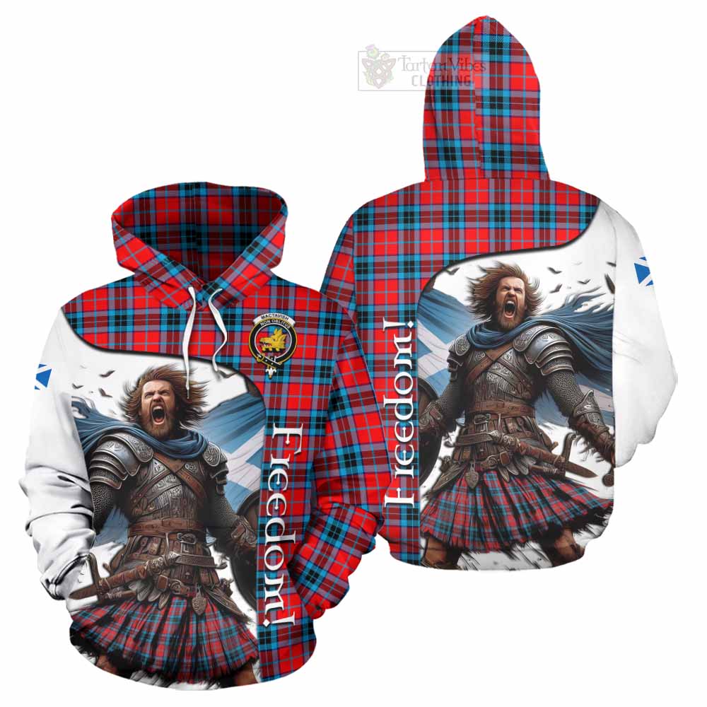 Tartan Vibes Clothing MacTavish (McTavish) Crest Tartan Hoodie Inspired by the Freedom of Scottish Warrior