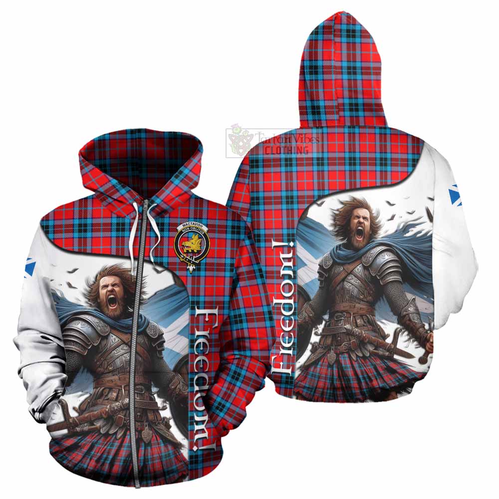 Tartan Vibes Clothing MacTavish (McTavish) Crest Tartan Hoodie Inspired by the Freedom of Scottish Warrior