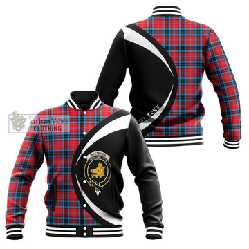 MacTavish (McTavish) Tartan Baseball Jacket with Family Crest Circle Style