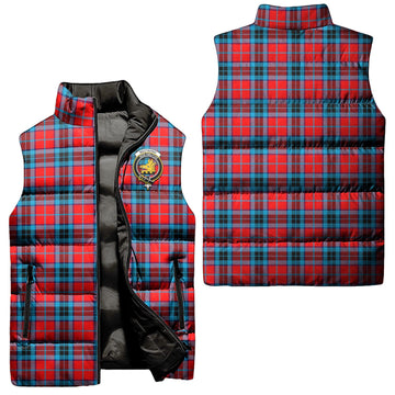 MacTavish (McTavish) Tartan Sleeveless Puffer Jacket with Family Crest