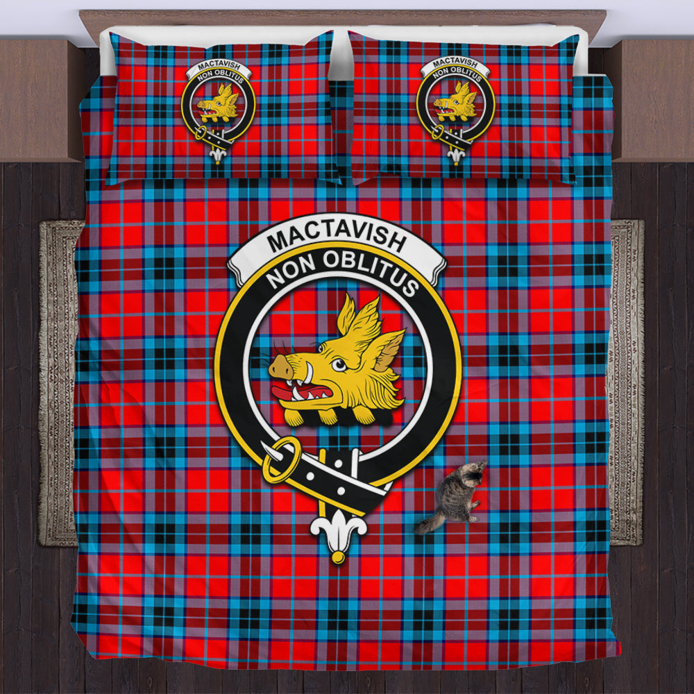 MacTavish (McTavish) Tartan Bedding Set with Family Crest US Bedding Set - Tartan Vibes Clothing