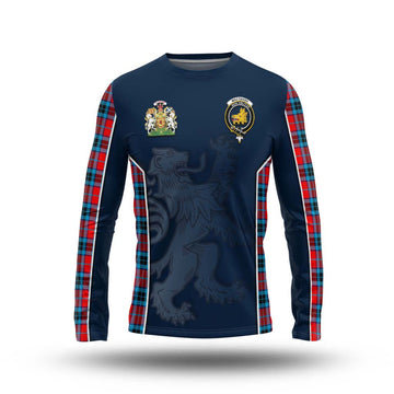 MacTavish (McTavish) Tartan Long Sleeve T-Shirt with Family Crest and Lion Rampant Vibes Sport Style