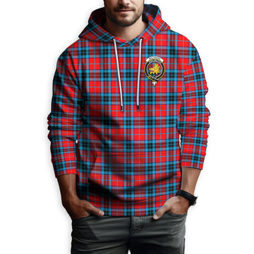 MacTavish (McTavish) Tartan Hoodie with Family Crest