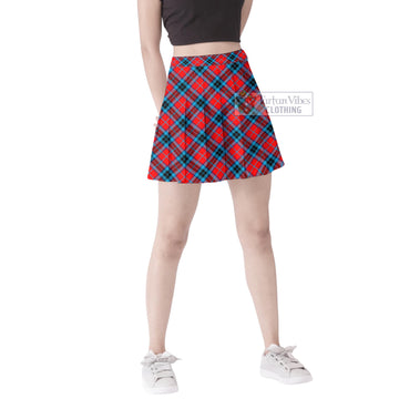 MacTavish (McTavish) Tartan Women's Plated Mini Skirt Cross Style