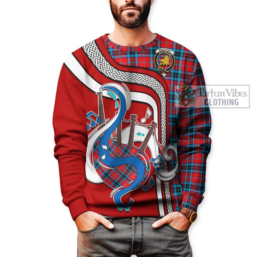 Tartan Vibes Clothing MacTavish Modern Tartan Sweatshirt with Epic Bagpipe Style