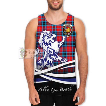 MacTavish (McTavish) Tartan Men's Tank Top with Alba Gu Brath Regal Lion Emblem