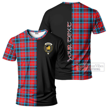 MacTavish (McTavish) Tartan T-Shirt with Family Crest and Half Of Me Style