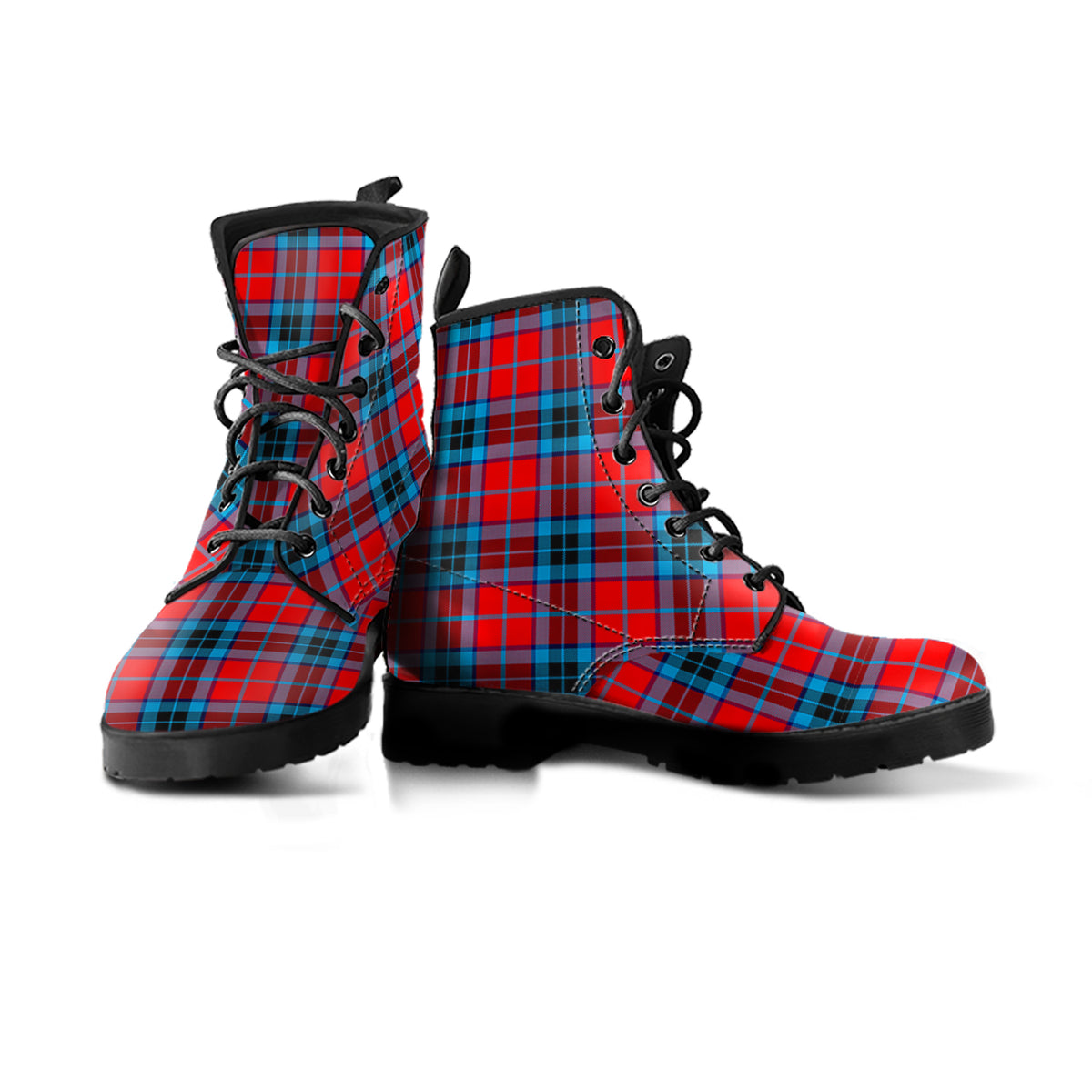 MacTavish (McTavish) Tartan Leather Boots Men' Boots - Tartan Vibes Clothing