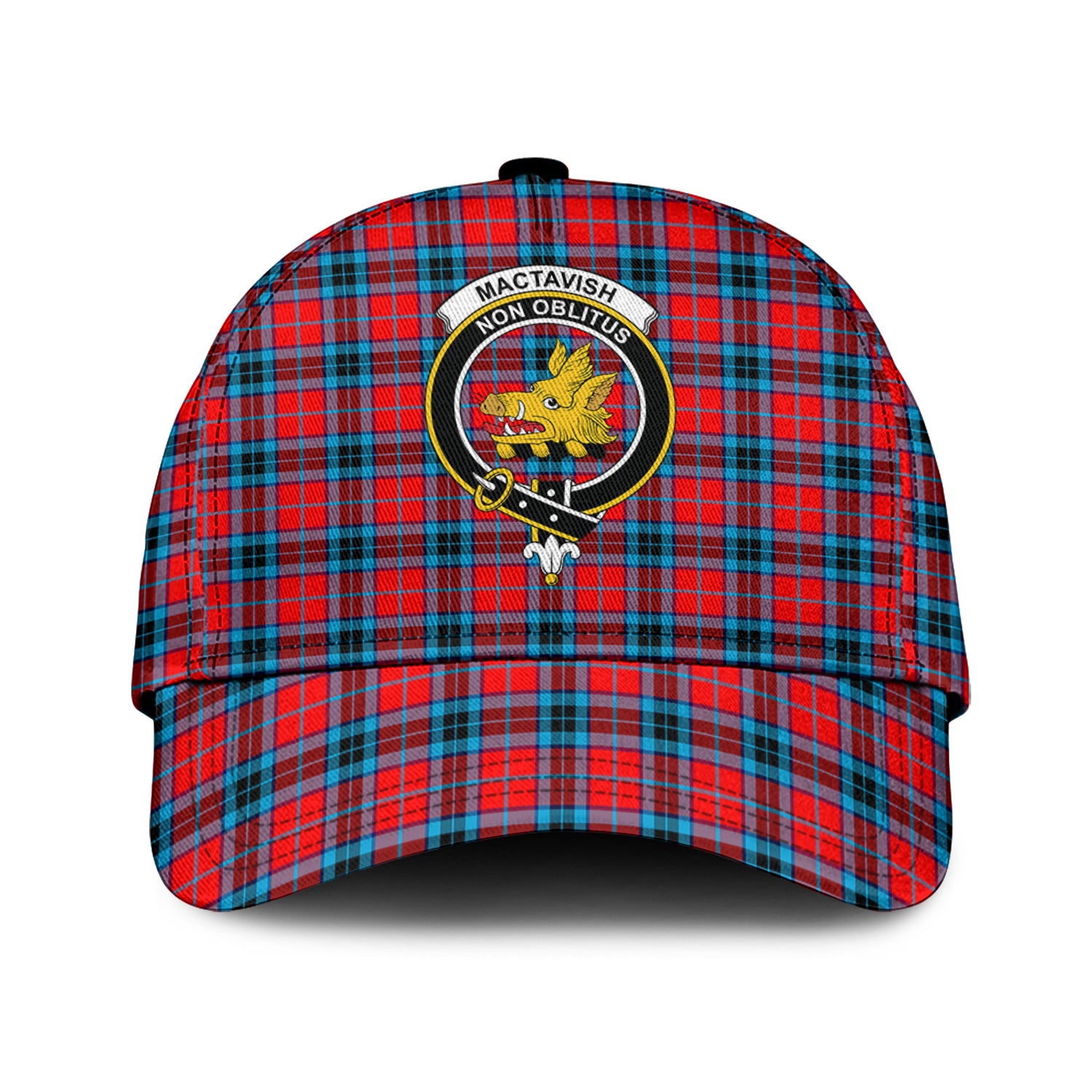 MacTavish (McTavish) Tartan Classic Cap with Family Crest Classic Cap Universal Fit - Tartan Vibes Clothing