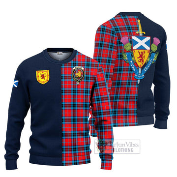 MacTavish (McTavish) Tartan Ugly Sweater with Scottish Lion Royal Arm Half Style