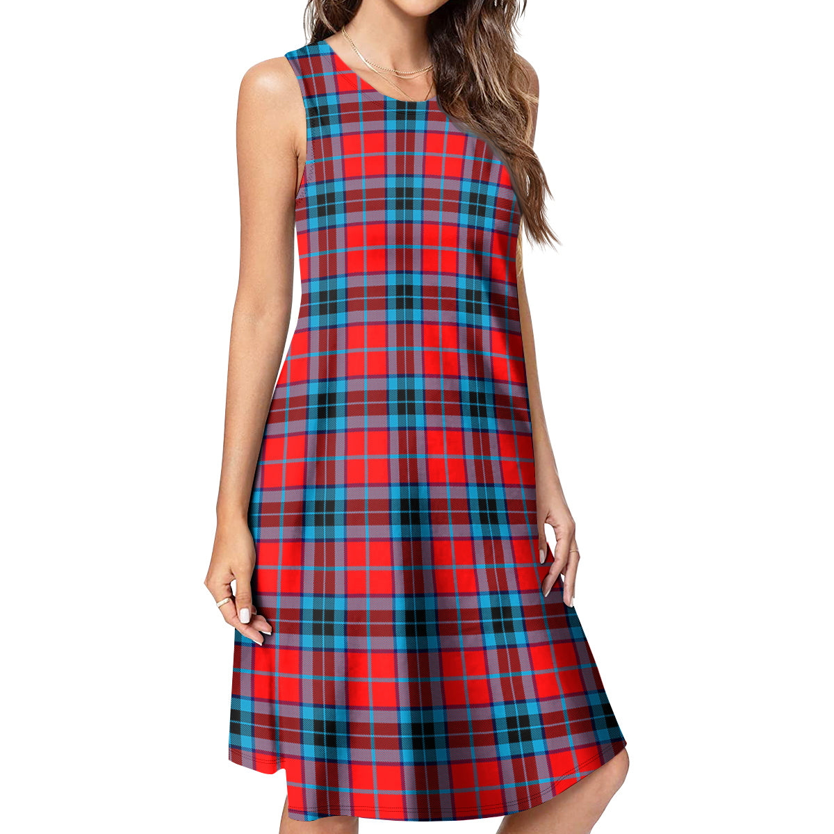 MacTavish Modern Tartan Womens Casual Dresses - Tartanvibesclothing