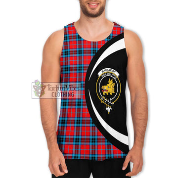 MacTavish (McTavish) Tartan Men's Tank Top with Family Crest Circle Style Men - Tartan Vibes Clothing