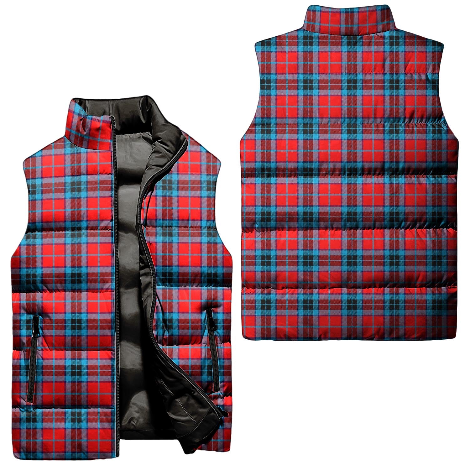 MacTavish Modern Tartan Sleeveless Puffer Jacket Unisex - Tartanvibesclothing