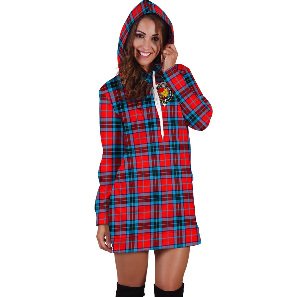 MacTavish (McTavish) Tartan Hoodie Dress with Family Crest - Tartan Vibes Clothing