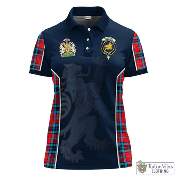 MacTavish (McTavish) Tartan Women's Polo Shirt with Family Crest and Lion Rampant Vibes Sport Style