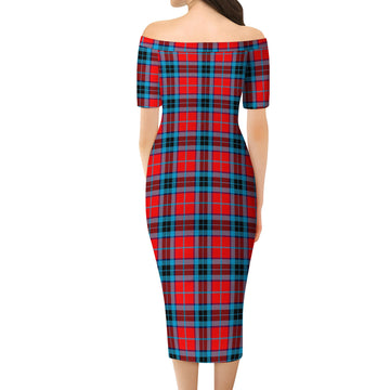 MacTavish (McTavish) Tartan Off Shoulder Lady Dress