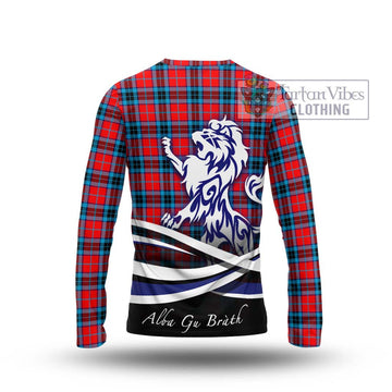 MacTavish (McTavish) Tartan Long Sleeve T-Shirt with Alba Gu Brath Regal Lion Emblem