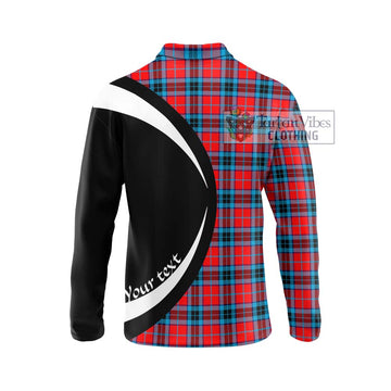 MacTavish (McTavish) Tartan Long Sleeve Polo Shirt with Family Crest Circle Style