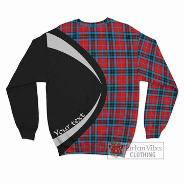 MacTavish (McTavish) Tartan Sweatshirt with Family Crest Circle Style