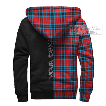 MacTavish (McTavish) Tartan Sherpa Hoodie with Family Crest and Half Of Me Style