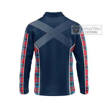 MacTavish (McTavish) Tartan Long Sleeve Polo Shirt with Family Crest and Lion Rampant Vibes Sport Style