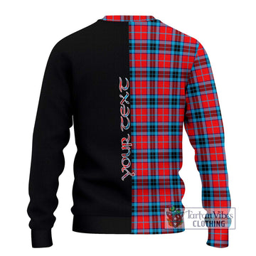 MacTavish (McTavish) Tartan Ugly Sweater with Family Crest and Half Of Me Style