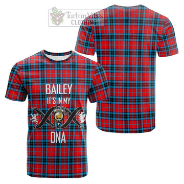 MacTavish (McTavish) Tartan Cotton T-shirt with Family Crest DNA In Me Style