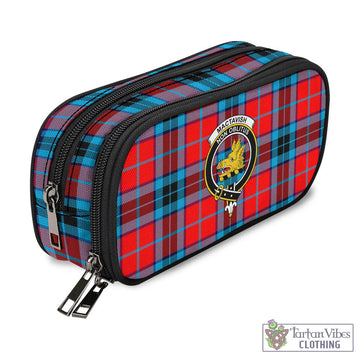 MacTavish (McTavish) Tartan Pen and Pencil Case with Family Crest