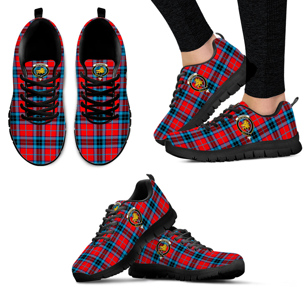 MacTavish (McTavish) Tartan Sneakers with Family Crest - Tartan Vibes Clothing