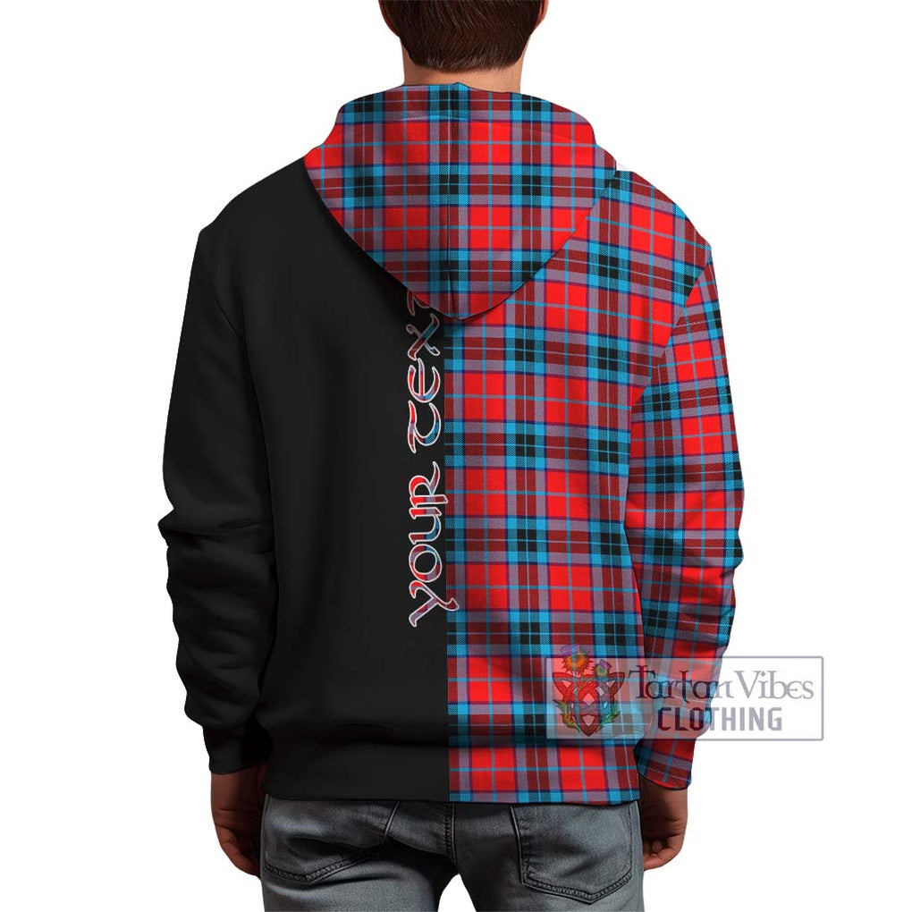 MacTavish (McTavish) Tartan Hoodie with Family Crest and Half Of Me Style - Tartanvibesclothing Shop