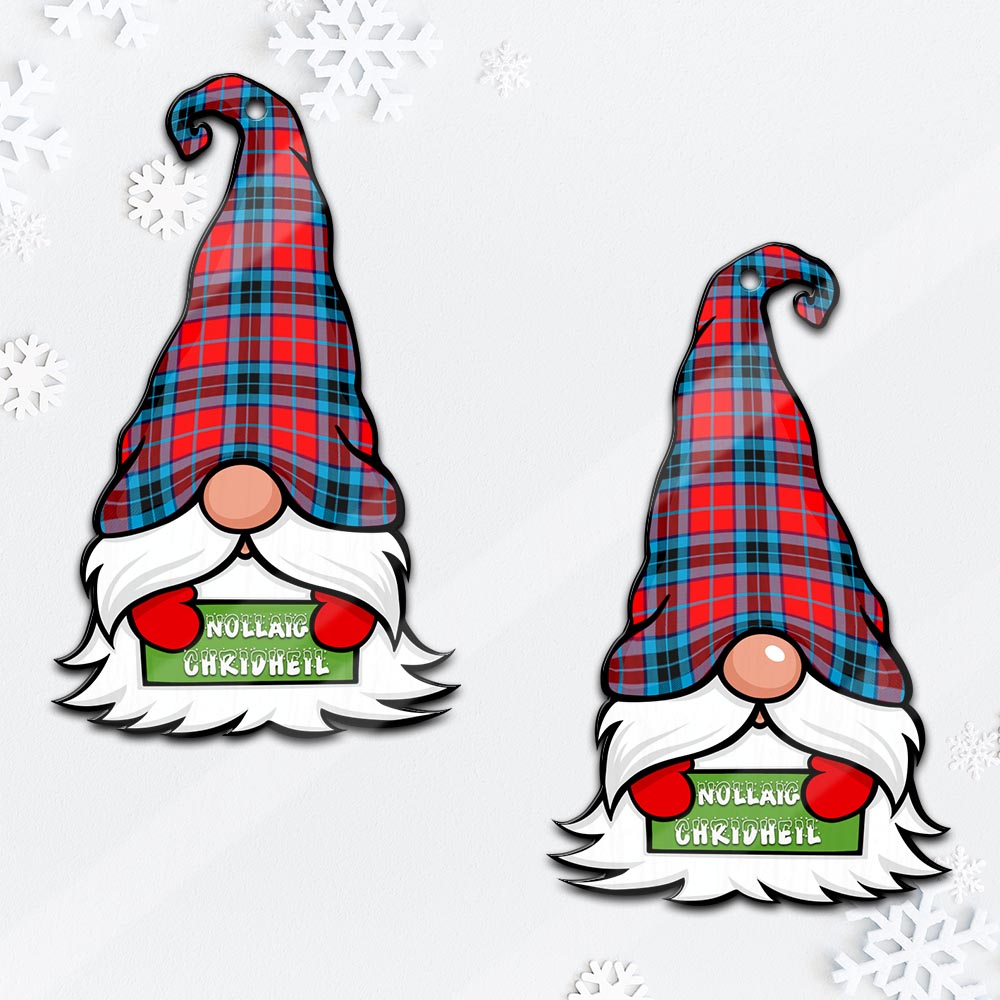 MacTavish (McTavish) Gnome Christmas Ornament with His Tartan Christmas Hat - Tartan Vibes Clothing