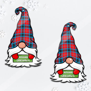 MacTavish (McTavish) Gnome Christmas Ornament with His Tartan Christmas Hat