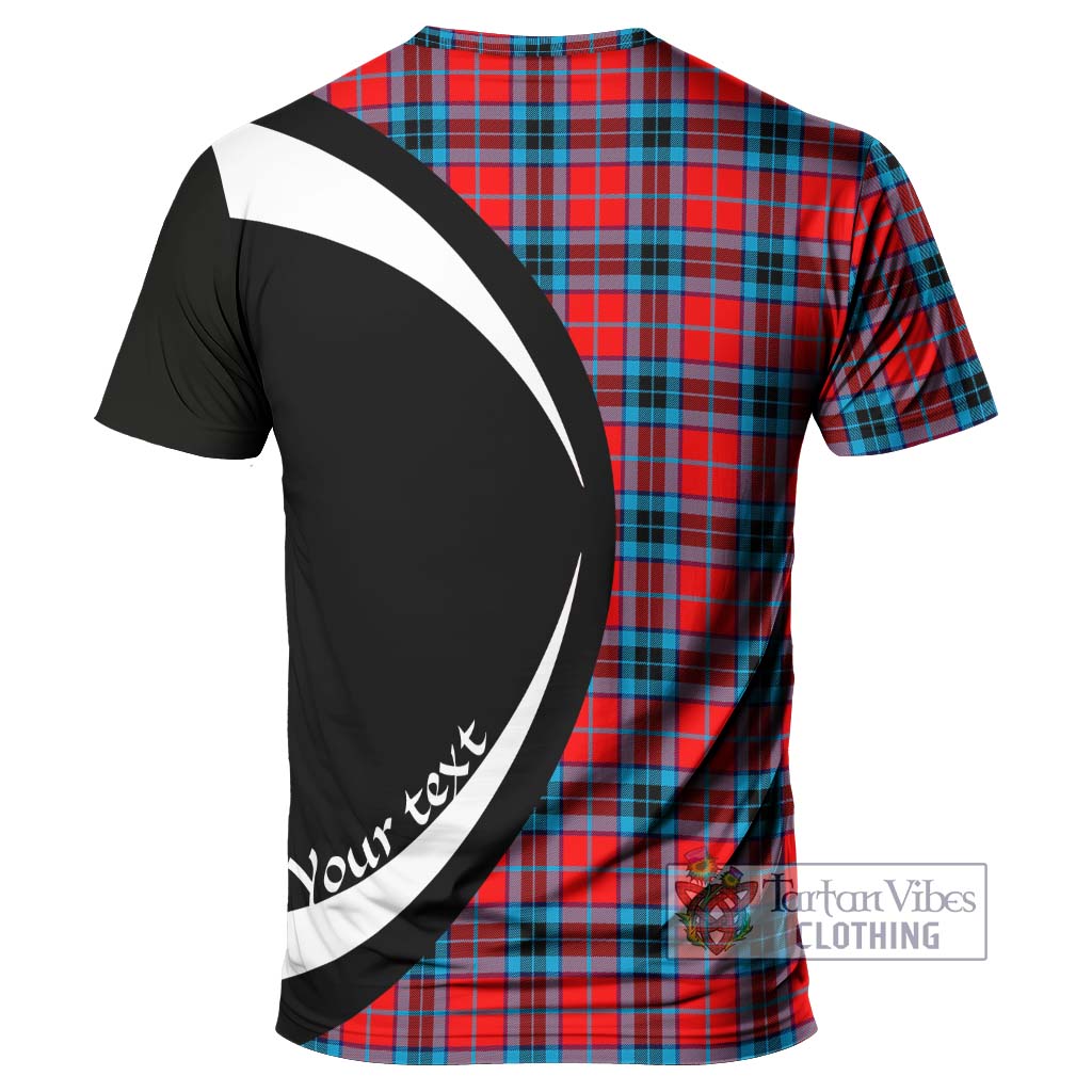 Tartan Vibes Clothing MacTavish Modern Tartan T-Shirt with Family Crest Circle Style