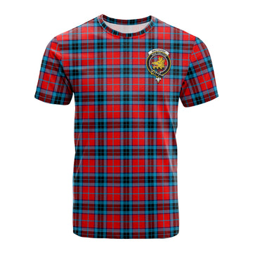 MacTavish (McTavish) Tartan T-Shirt with Family Crest