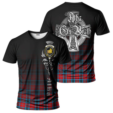 MacTavish (McTavish) Tartan T-Shirt Featuring Alba Gu Brath Family Crest Celtic Inspired