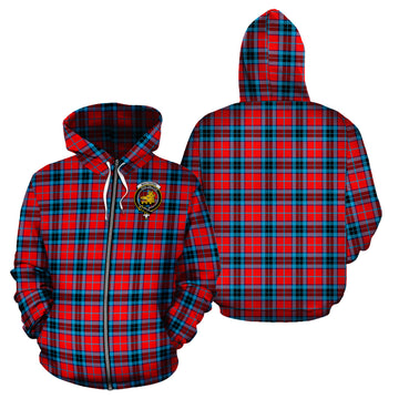 MacTavish (McTavish) Tartan Hoodie with Family Crest