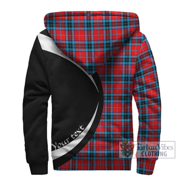 MacTavish (McTavish) Tartan Sherpa Hoodie with Family Crest Circle Style