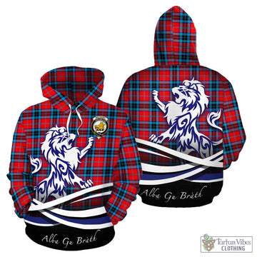 MacTavish (McTavish) Tartan Hoodie with Alba Gu Brath Regal Lion Emblem