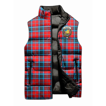 MacTavish (McTavish) Tartan Sleeveless Puffer Jacket with Family Crest