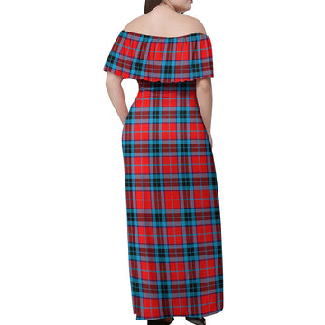 MacTavish (McTavish) Tartan Off Shoulder Long Dress