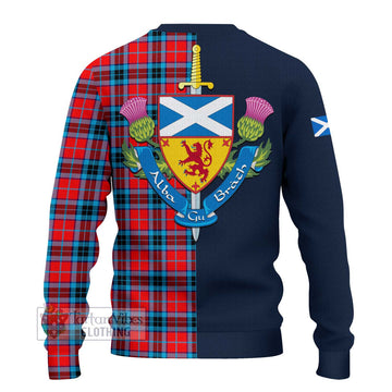 MacTavish (McTavish) Tartan Ugly Sweater with Scottish Lion Royal Arm Half Style