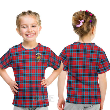 MacTavish (McTavish) Tartan Kid T-Shirt with Family Crest