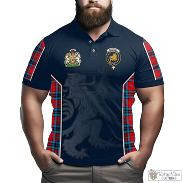 MacTavish (McTavish) Tartan Men's Polo Shirt with Family Crest and Lion Rampant Vibes Sport Style