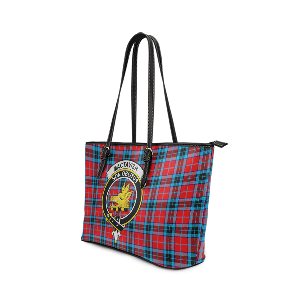 mactavish-modern-tartan-leather-tote-bag-with-family-crest